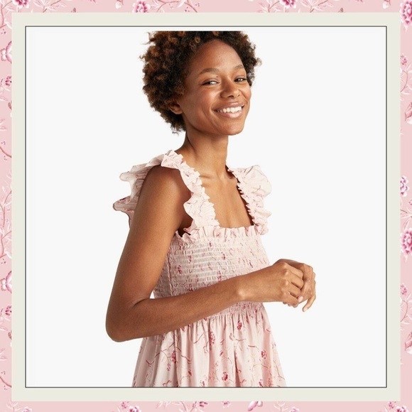 Hill House Dresses Bridgerton X Hill House Home X Phenomenal Ellie Nap Dress Pink Floral Xl